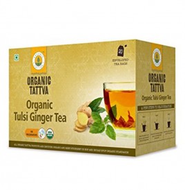 Organic Tattva Organic Tulsi Ginger Tea   Box  20 pcs